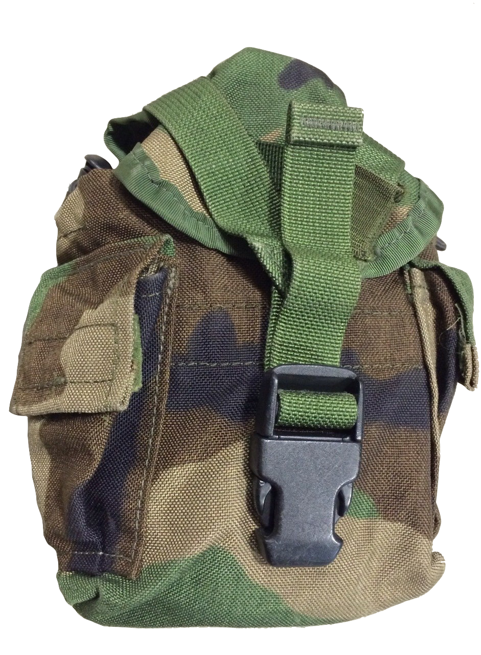 MOLLE II Canteen Cover/Utility Pouch USED Woodland