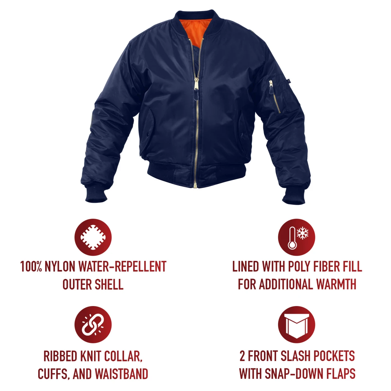 Children's Black MA-1 Flight Jacket