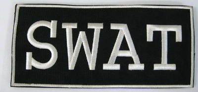 SWAT 2-Piece Law Enforcement Patch White