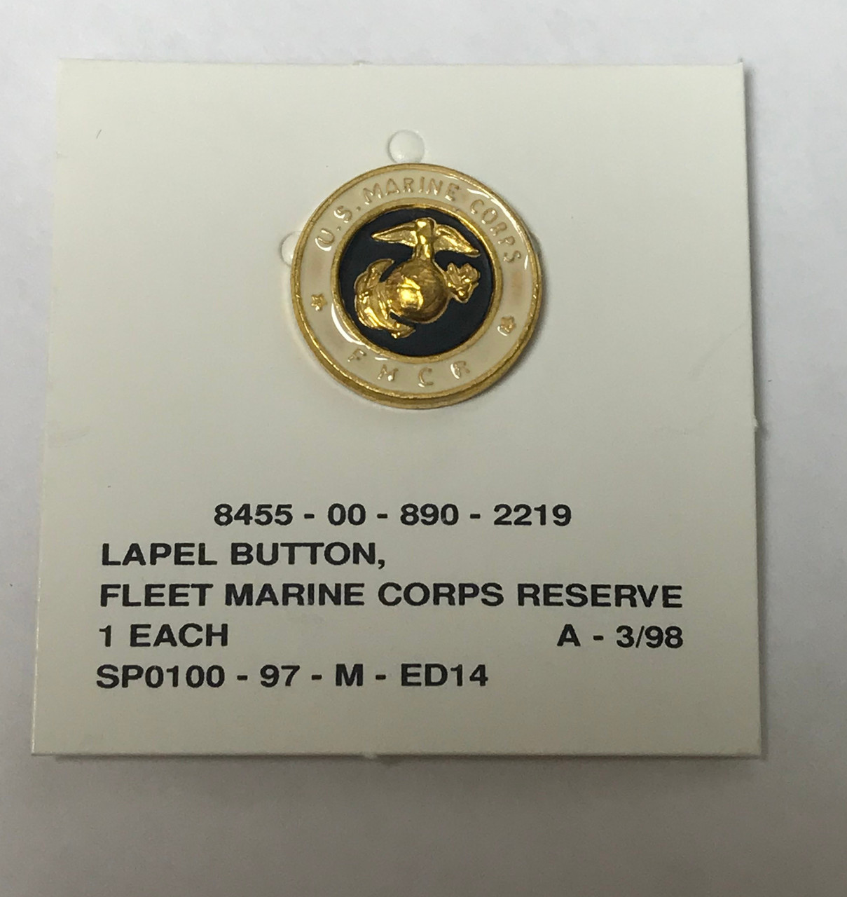 Fleet Marine Corps Reserve Lapel Button