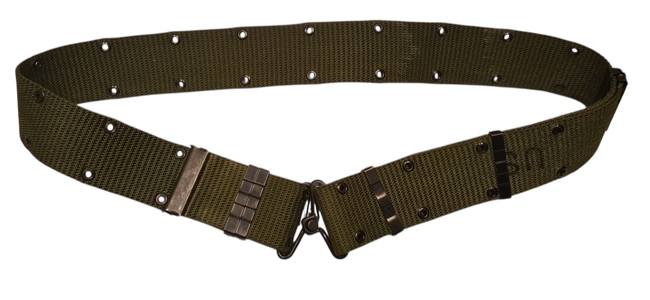 GI Issue Pistol Belt Old Style Used Good Size Medium