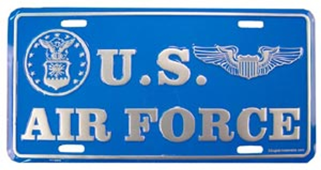 us air force license plate