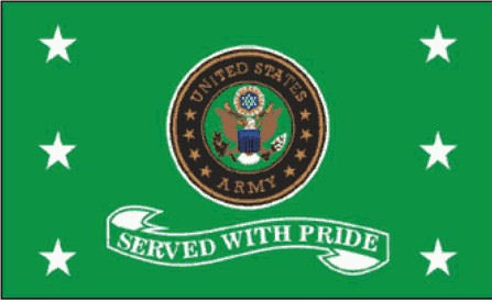 Army Served with Pride Flag