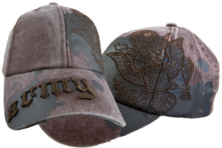 Army Paint Splattered Brown Cap