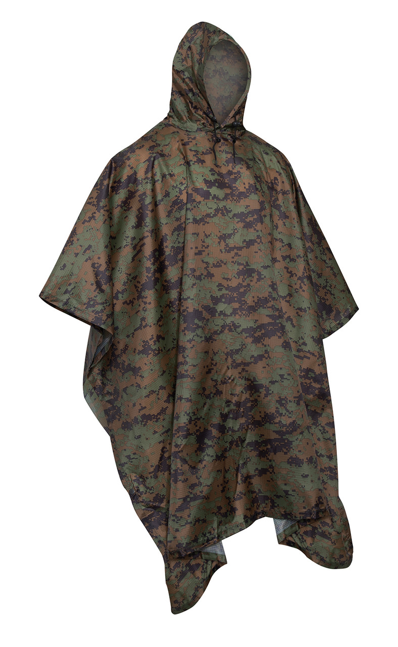 Rothco GI Type  Woodland Digital Rip-Stop Poncho
