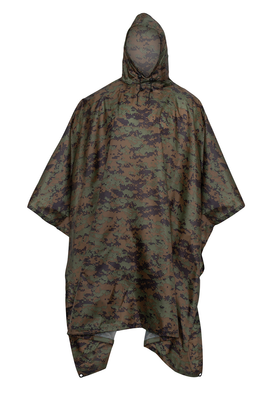 Rothco GI Type  Woodland Digital Rip-Stop Poncho