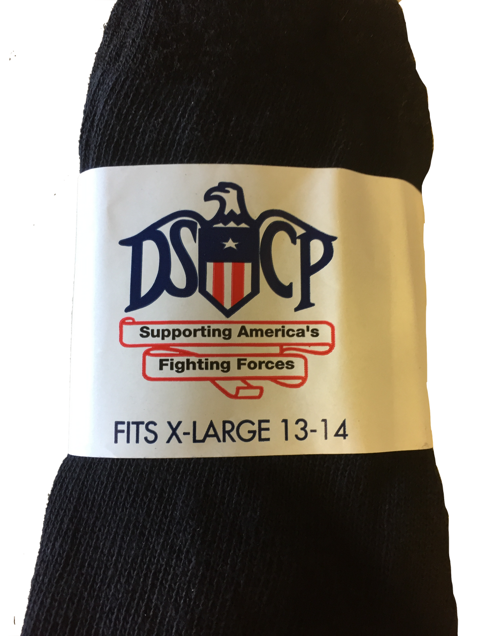 USA Made Black Cushion Sole Sock 3 pack  Size XL 13-14