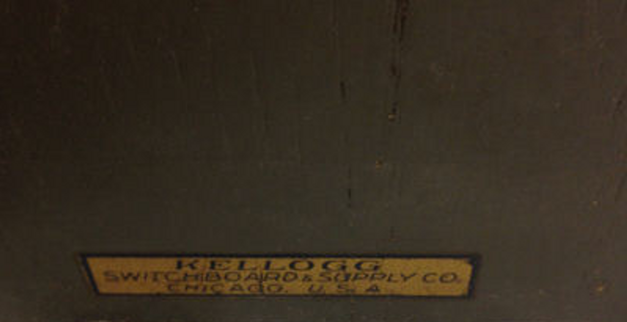 VINTAGE KELLOGG Switchboard Supply Co 5812-MX Wall Phone Box Army Signal Corp