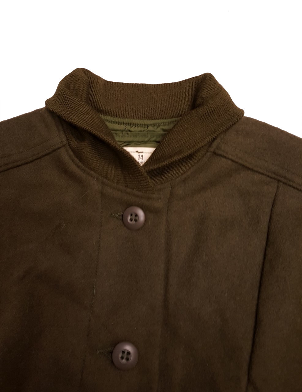 Military Issue Women S Cold Weather Wool Coat Liner Size 18