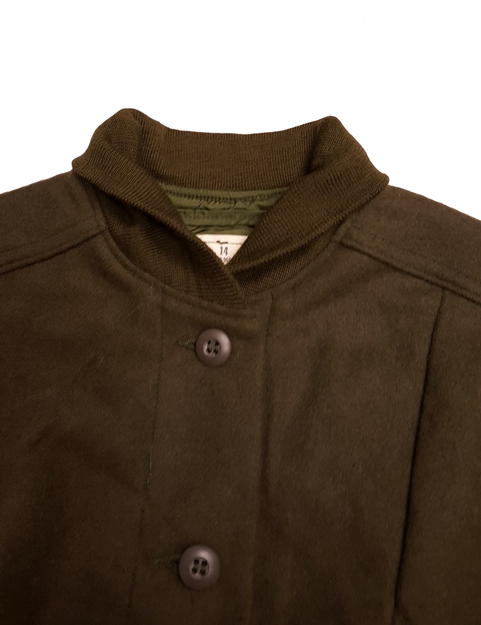 Military Issue Women's Cold Weather Wool Coat Liner (Size 18)