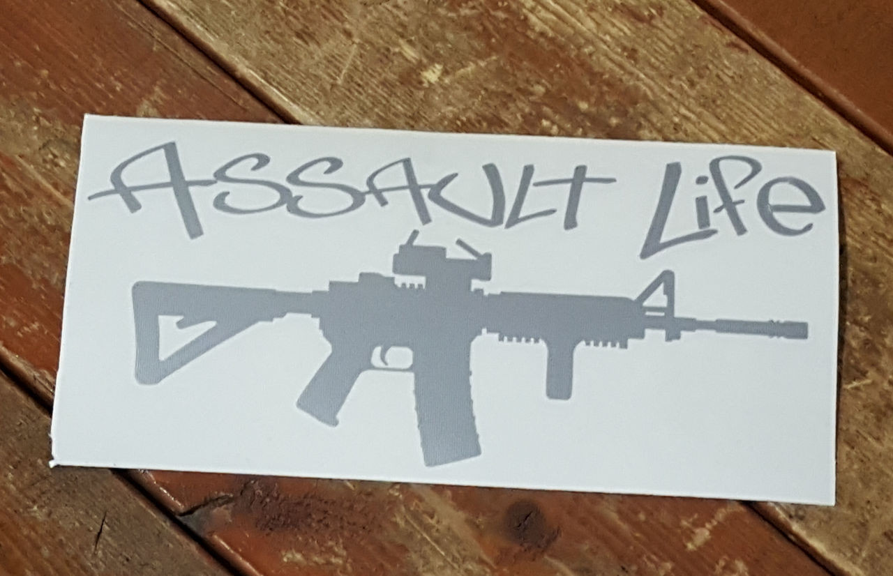 Assault Life Vinyl Sticker Decal