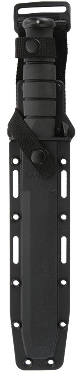 KA-BAR Black Tanto Knife Half-Serrated 1245
