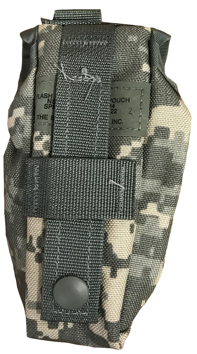 X2 MOLLE II Army ACU Flash Bang Grenade Pouch – NSN 8465 01 524 7324 – US Surplus