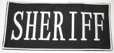 Sheriff 2-Piece Law Enforcement Patch