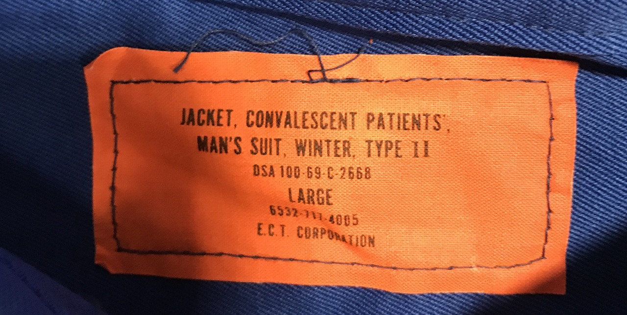 Men's Convalescent Jacket Size Large
