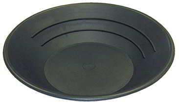 Gold Pan 10" - BLACK Plastic