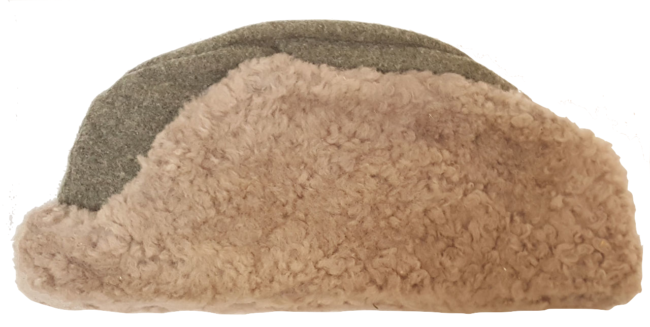 Swedish Military Wool And Sheepskin Hat Size 56 Army Surplus