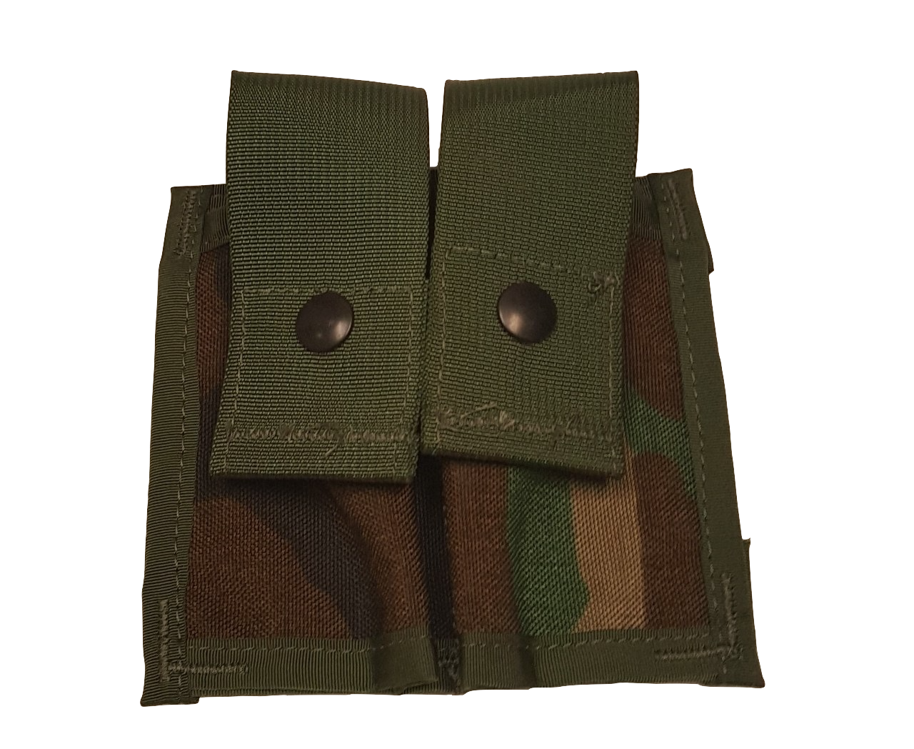Lot Of 2 Genuine USGI MOLLE II Hand Grenade Pouches – Woodland Camo, Excellent Condition