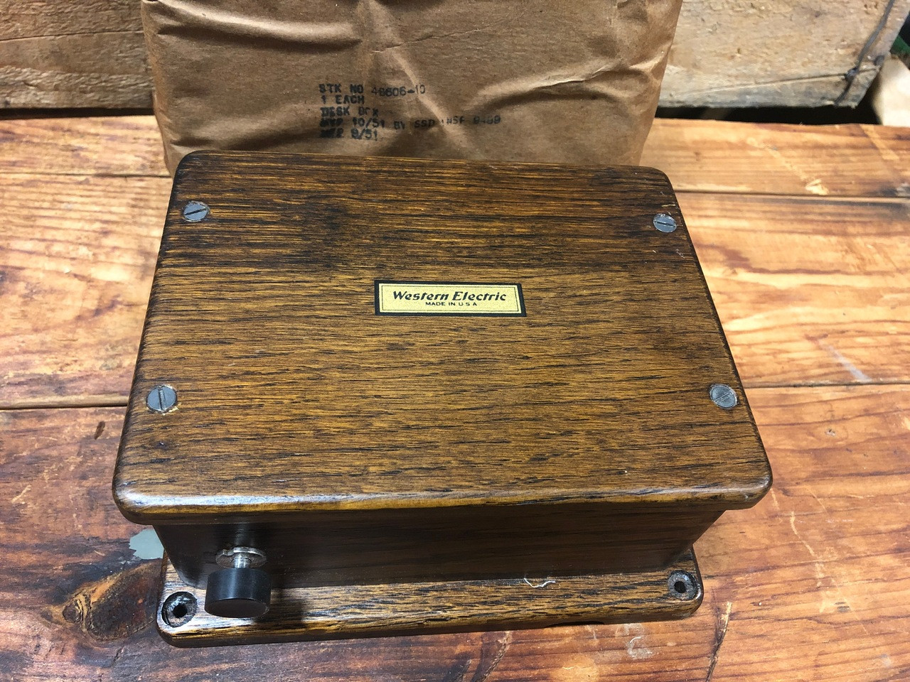 Western Electric Desk Box