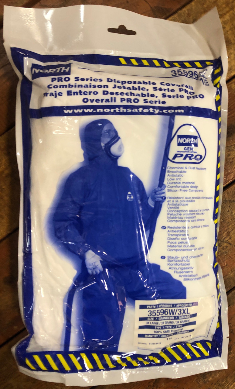 North Get Pro Disposable Coverall Size 3XL