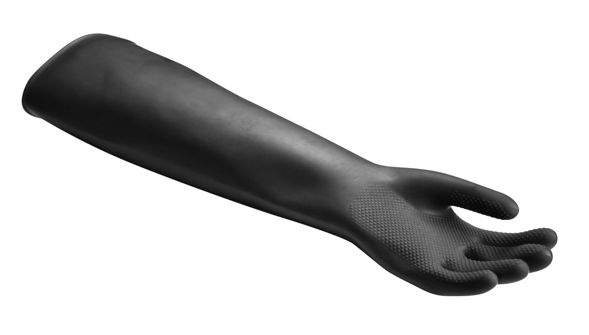 Sona Enterprises 24 Inch Black Rubber Gloves for Gold Panning