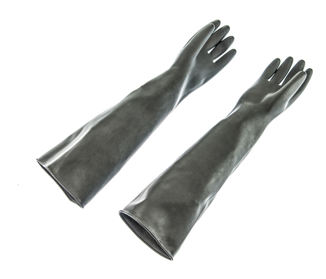 Sona Enterprises 24 Inch Black Rubber Gloves for Gold Panning