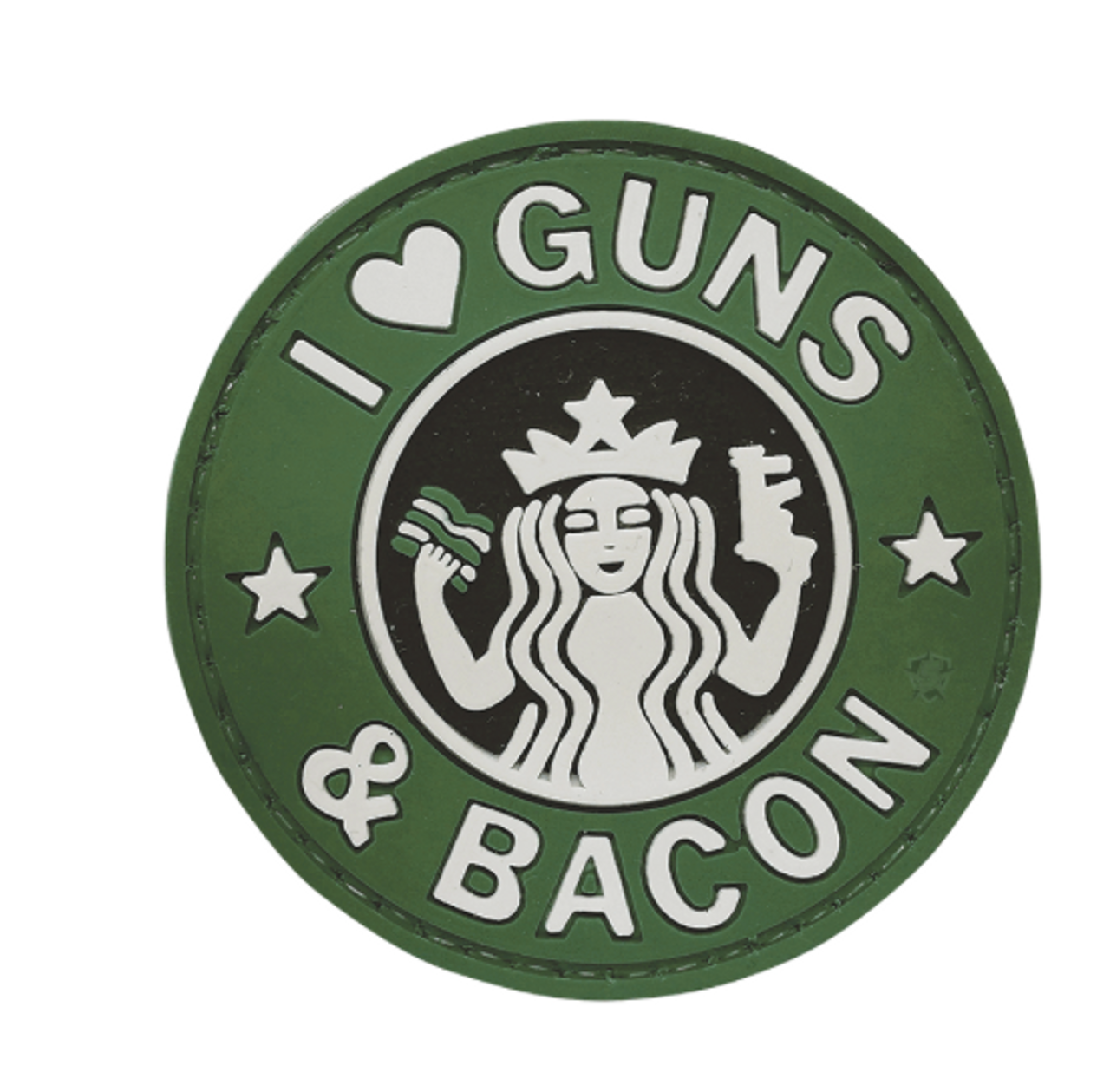 Morale PVC Patch- Guns and Bacon 6713
