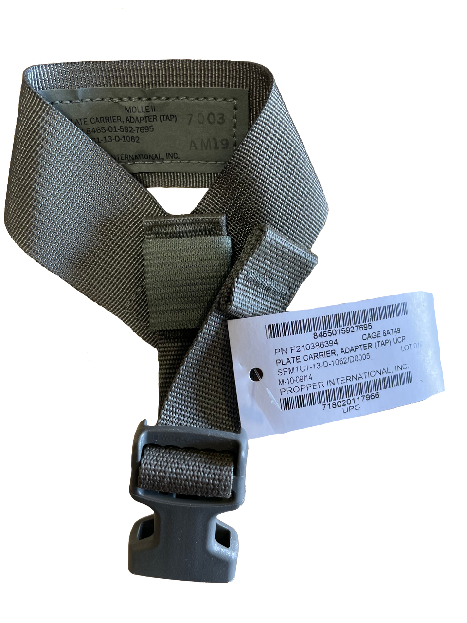 MOLLE II UCP TAP Adapter Plate Carrier Foliage Green - Army Surplus ...