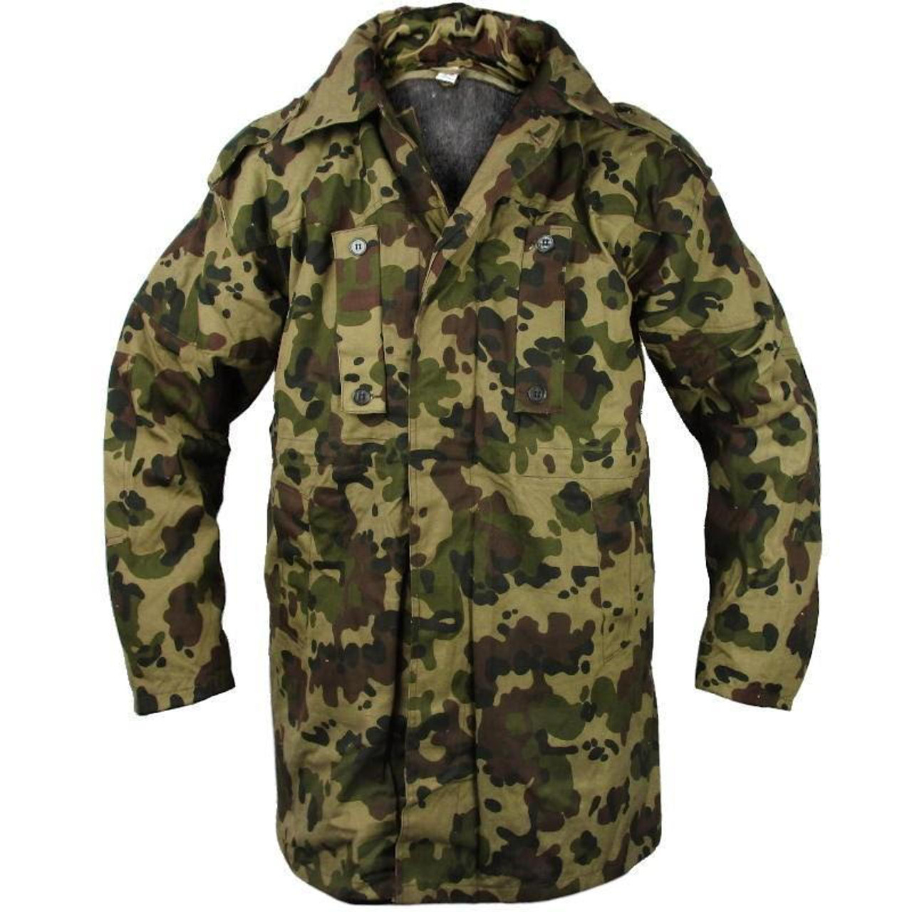 Romanian Spotted Camo Parka with Liner - Army Surplus Warehouse, Inc.