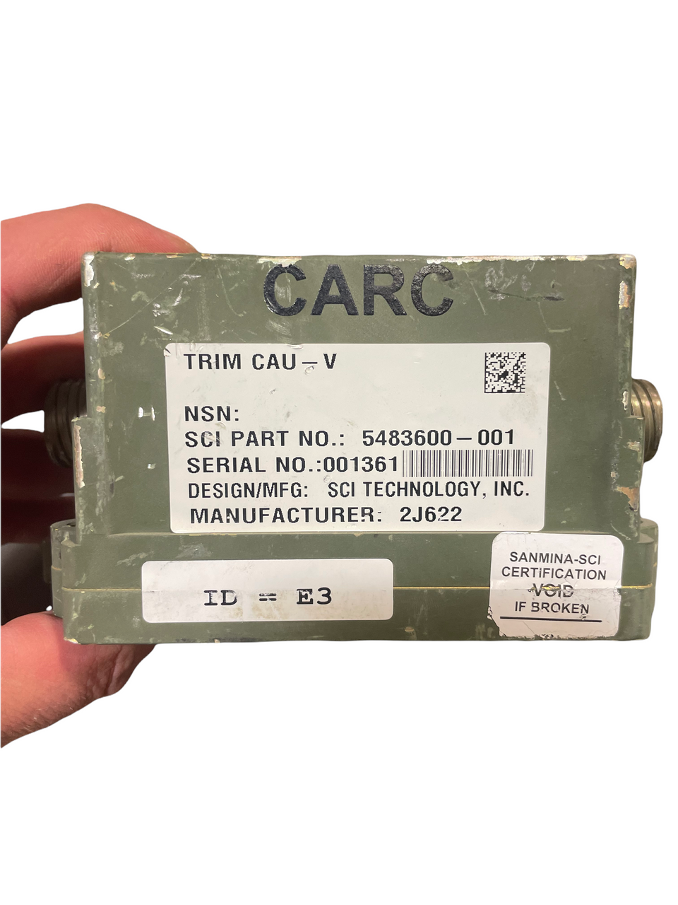 Military Issue Electrical Control Panel Tocnet Radio Interface HMMWV