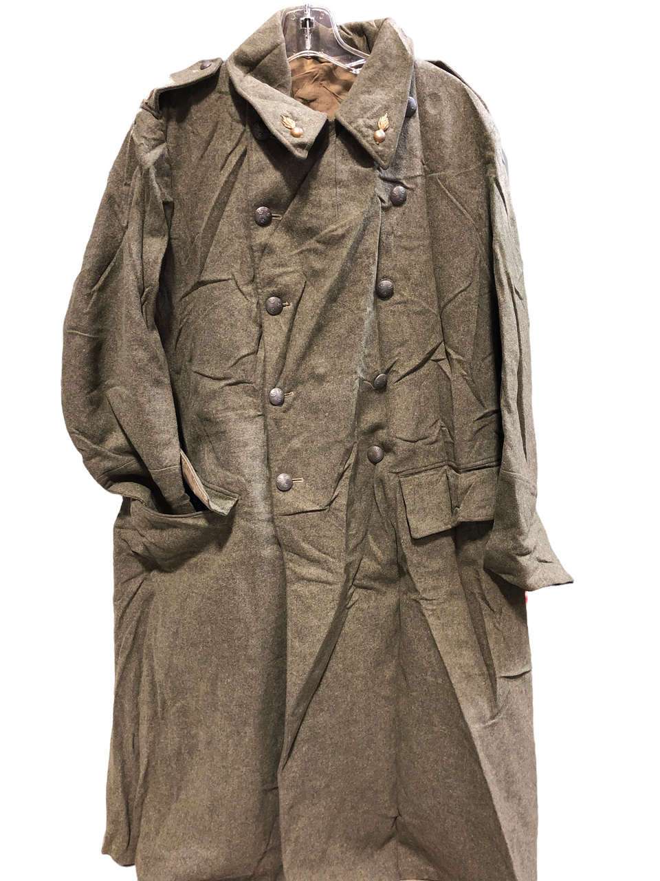 Vintage Swedish Military Wool Trench coat