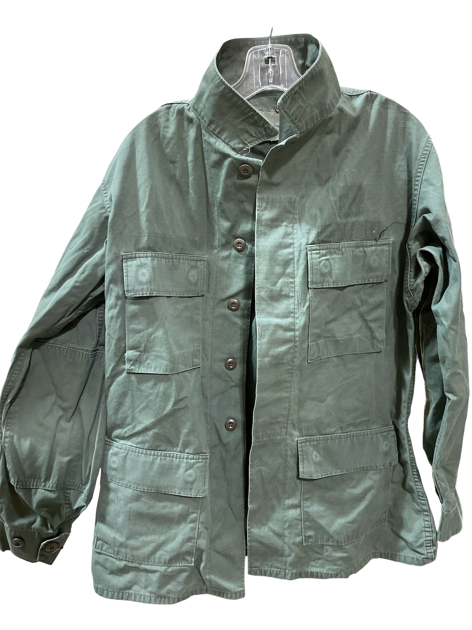 Military Issue Enhanced Hot Weather BDU Shirt OD Used