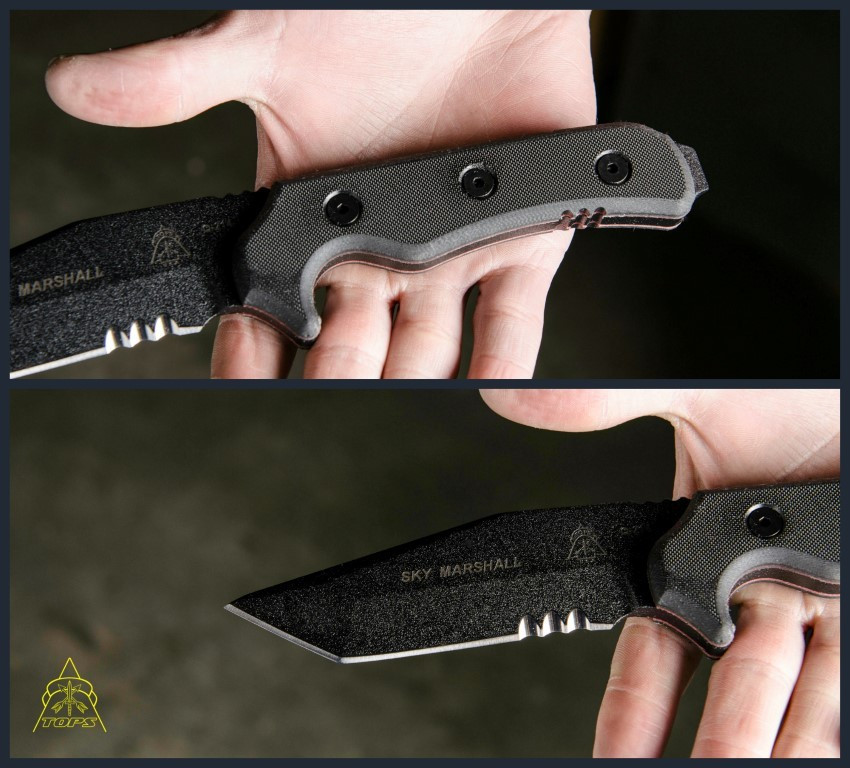 Tops Knives Sky Marshall Tanto Point Knife SKY-01
