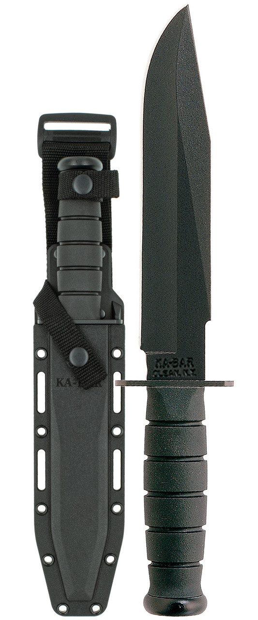 KA-BAR Fighter, Straight Edge Black Knife 1269