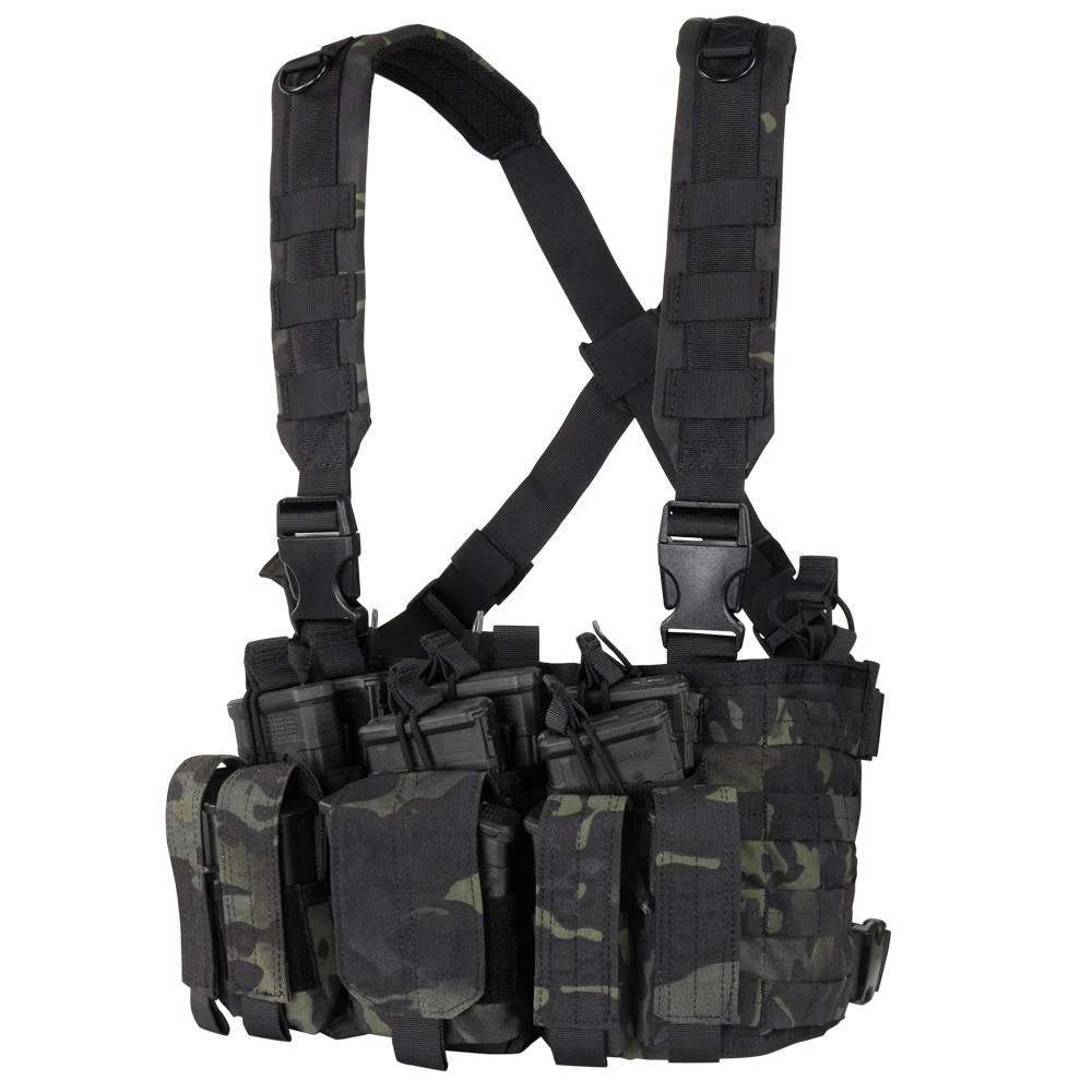 Condor Outdoor Recon Chest Rig Multicam Black - Army Surplus