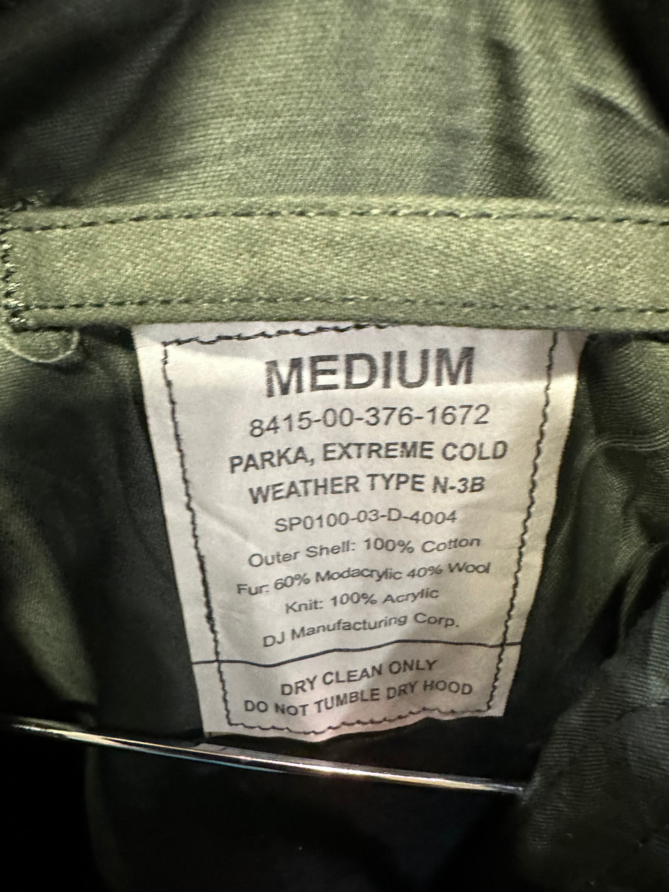 Military Issue Extreme Cold Parka N-3B Medium - Army Surplus