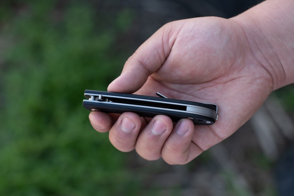 Tops Knives MSFB-01 Mini Scandi Folder Knife Black - Army Surplus