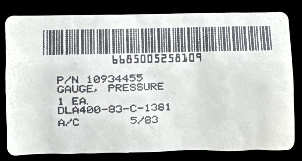 Trerice Pressure Gauge Military Issue