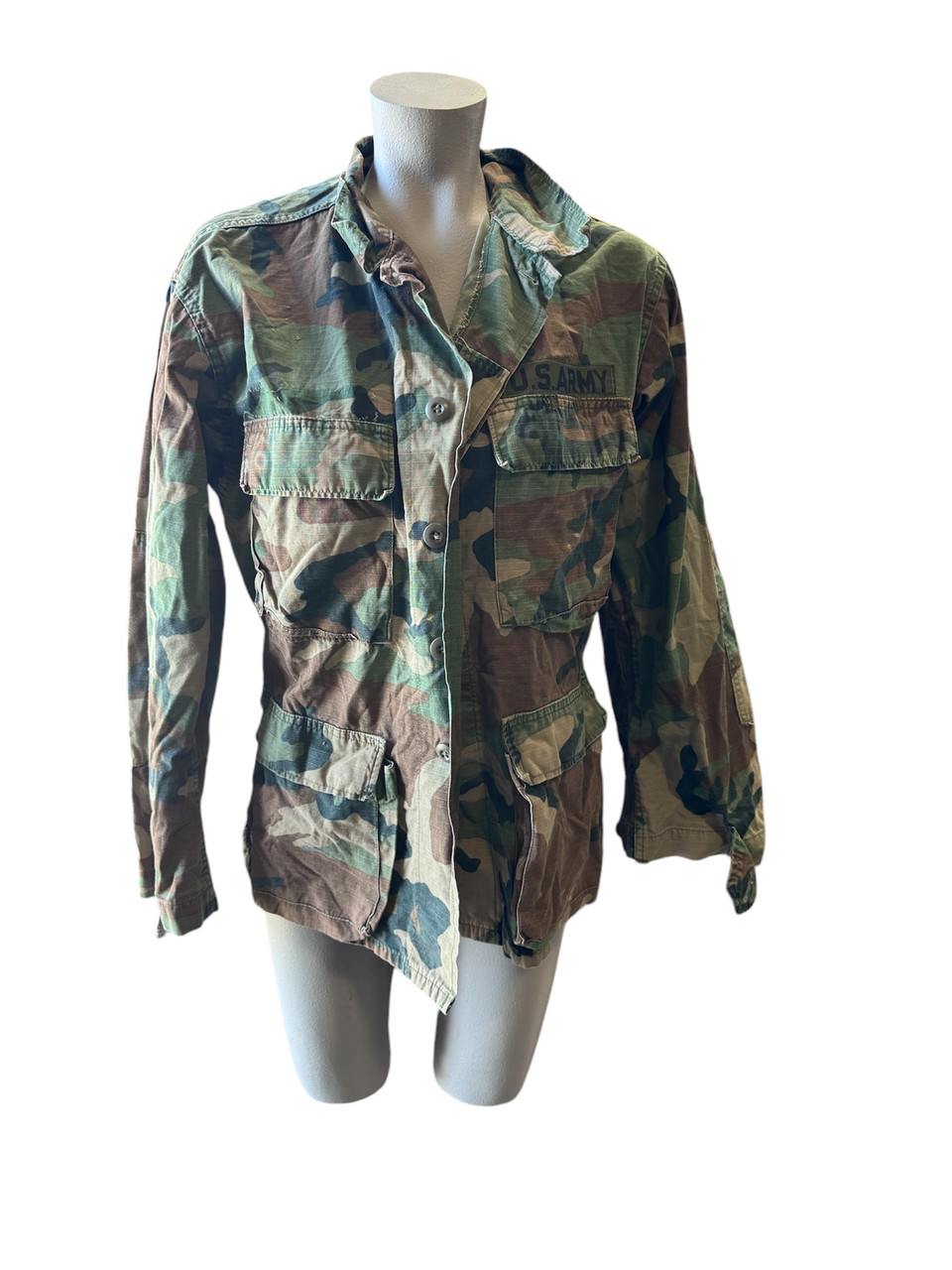 Vintage Woodland BDU Shirt Ripstop Used