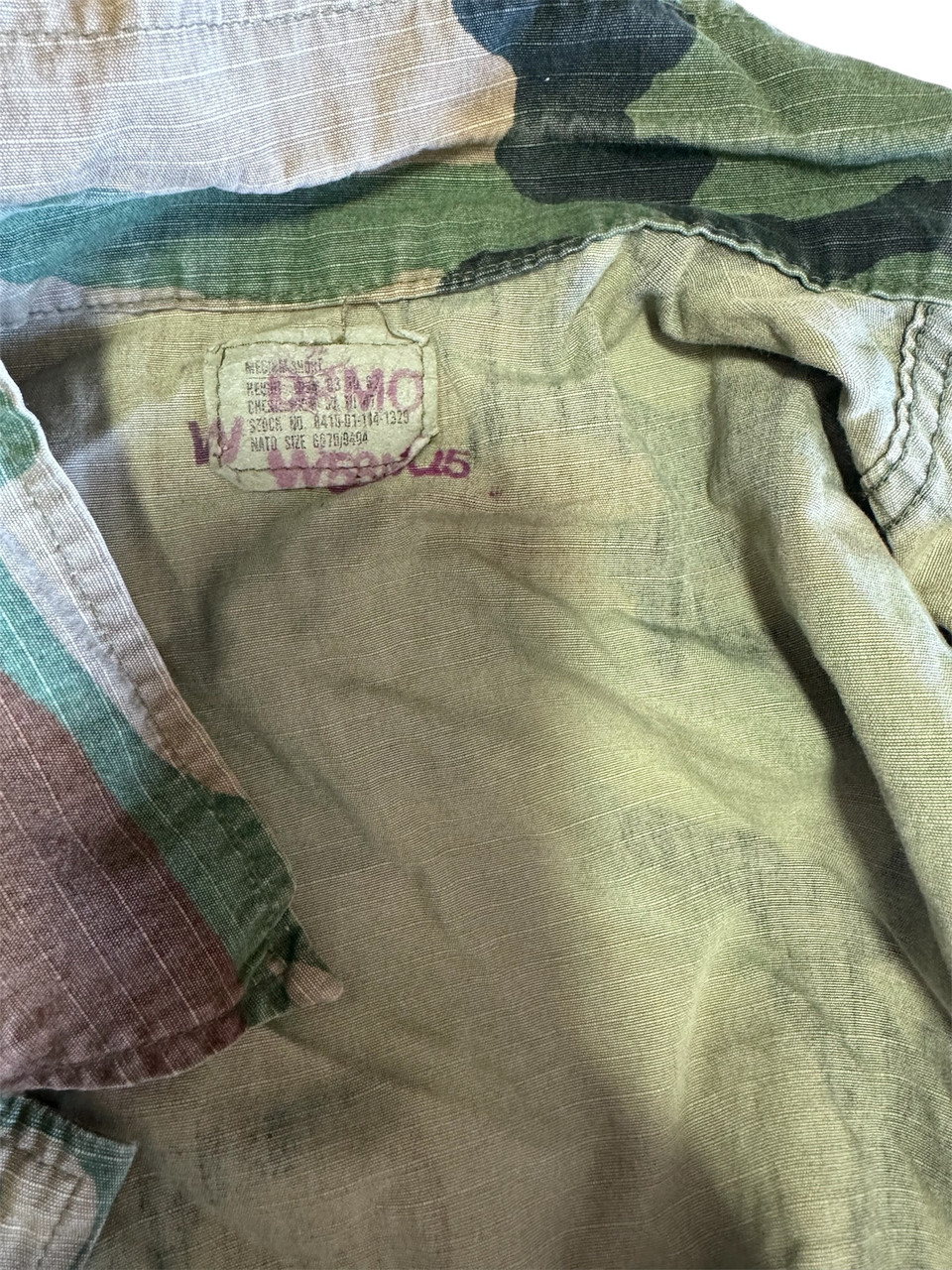 Vintage Woodland BDU Shirt Ripstop Used