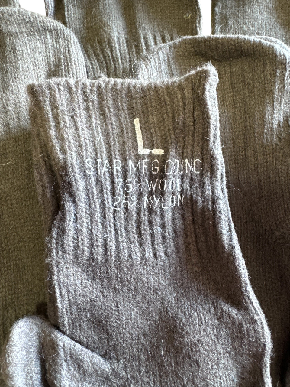  10 pack Trigger Finger  Wool Glove Liner Size L 