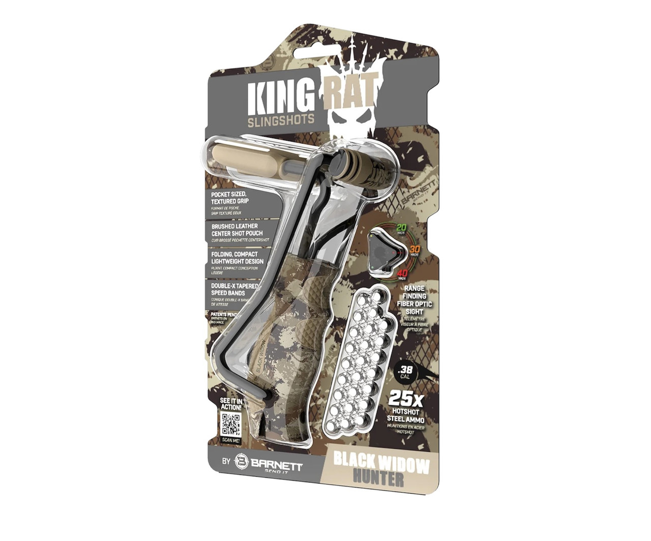 King Rat Black Widow Hunter Sling Shot