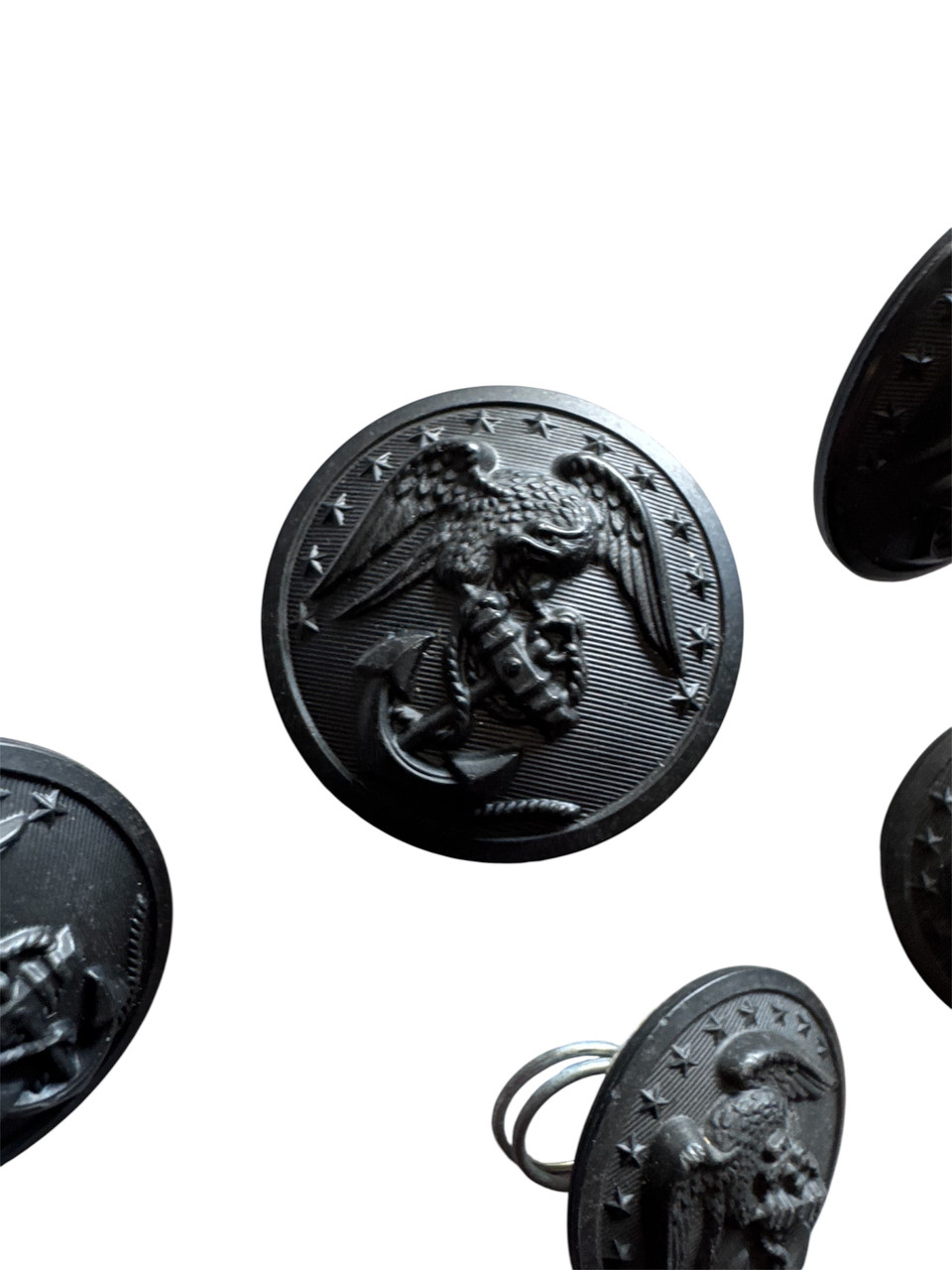 USMC Black Button 12 pack