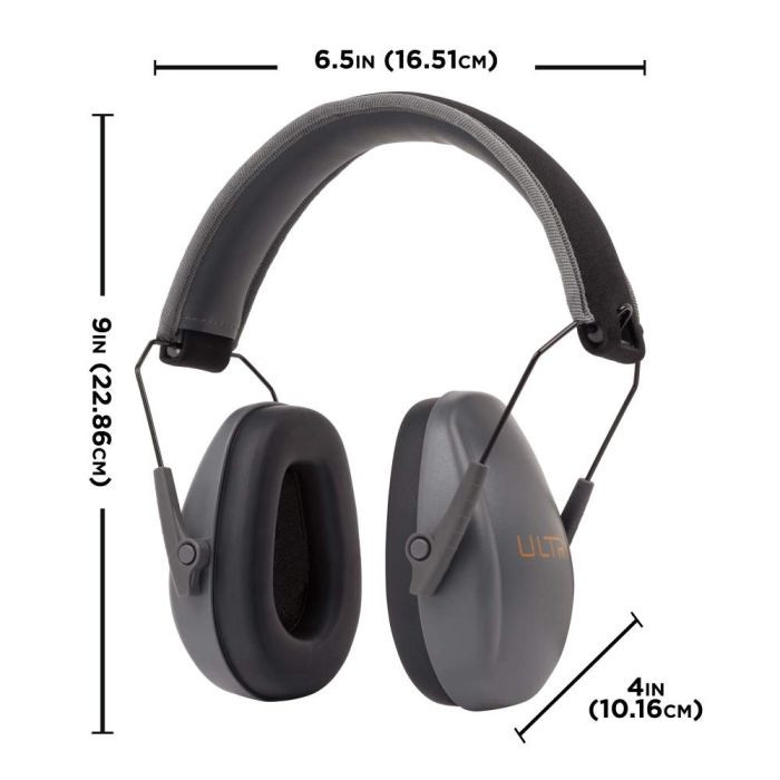 Allen ULTRX Slim Profile Passive Earmuff Gray