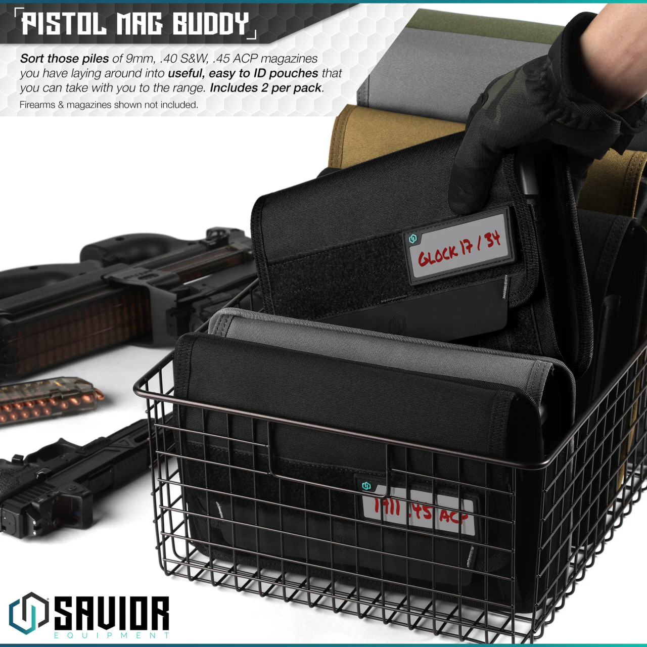 Savior Mag Buddy Pistol Mag Pouch (2 Pack)