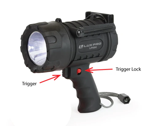 Luxpro Rechargeable Spotlight with Power Bank 2000 Lumen