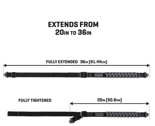 Allen Co. Trak Traction 36 In Rifle Sling Black/Gray