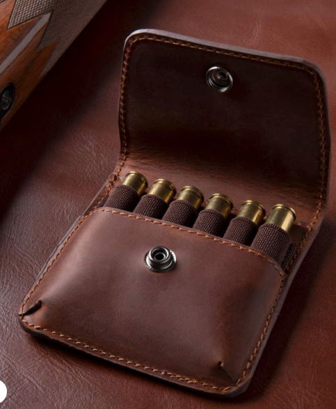 Allen Co Del Norte Leather Belt Loop Cartridge Holder Brown