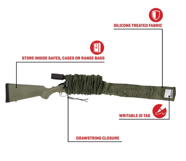 Allen Co Gun Sock 52 IN Writeable ID Green