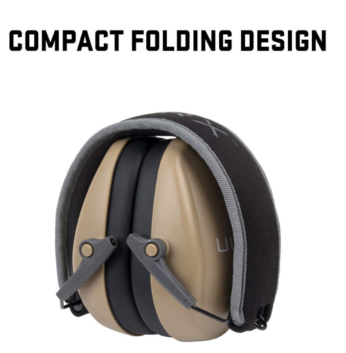 Allen Co ULTRX Slim Profile Passive Earmuff, Taupe